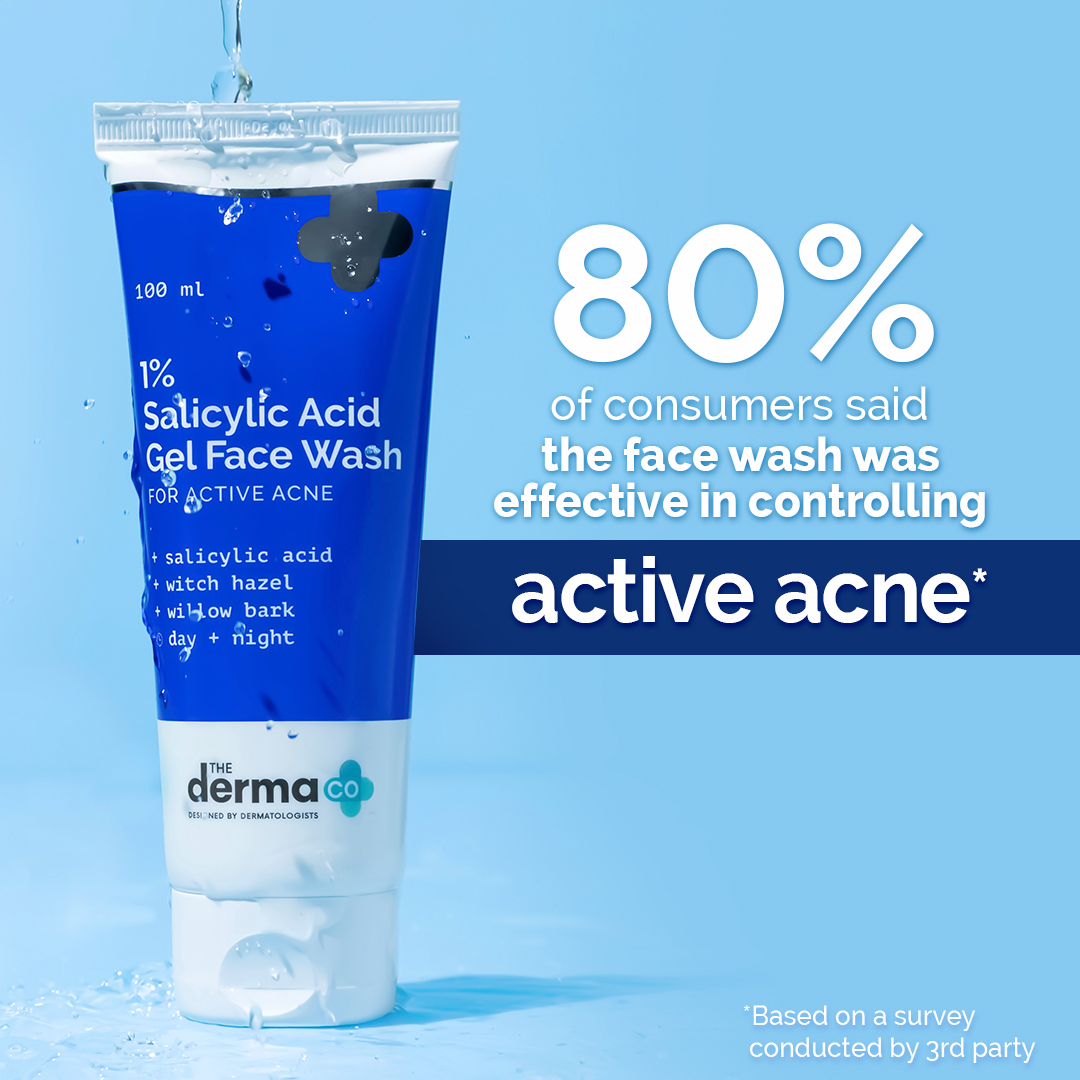 1 Salicylic Acid Face Wash Gel for Acne 100ml The Derma Co