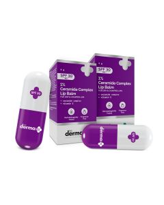 1% Ceramide Complex Lip Balm with Ceramides & Vitamin E, SPF 30 PA++ for Dry & Chapped Lips  - 4g (Pack Of 2)