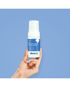 the derma co 3% aha bha foaming daily face wash