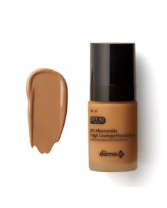 2% Niacinamide High Coverage Foundation With 1% Hyaluronic Acid Complex & SPF 40 PA+++ for 12 Hour Long Stay & 12 Hour Oil Control | 07 Cinnamon