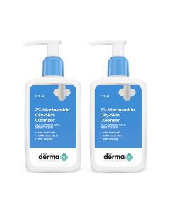 2% Niacinamide Oily Skin Cleanser for Sensitive, Oily &  Combination Skin - 125ml (Pack of 2)