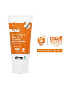 the derma co 1% hyaluronic acid sunscreen- 80g
